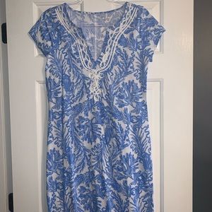 Blue Floral Lilly Pulitzer Dress